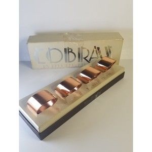 Cobraz Copper & Brass Napkin Rings by Beucler Ltd. Vintage 1970s